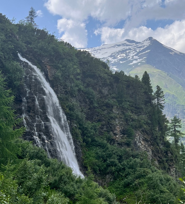 Salzburg-Triest Wasserfall im Anstieg zur Hütte