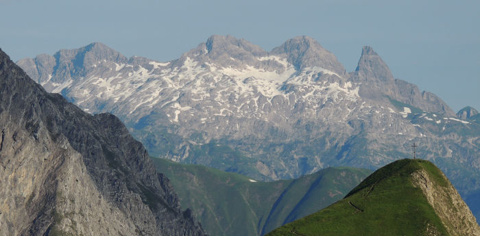 Bockkarkopf, Hochfrottspitze, Mädelegabel und Trettachspitze