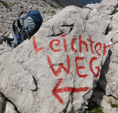 Markierung leichter Weg