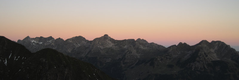 Sonnenaufgang - Schafalpenköpfe