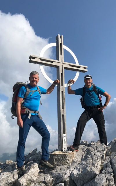 Gipfel Bockkarkopf mit Uli und Olaf