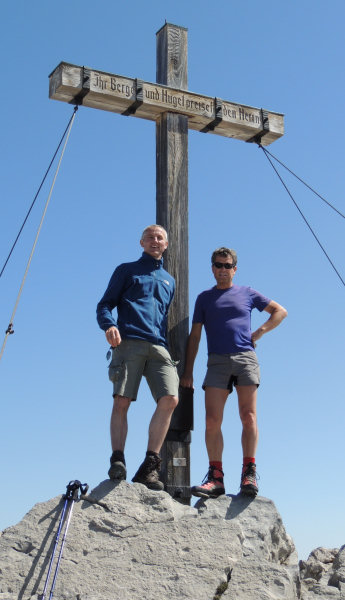 Bruno und Uli auf dem Gipfel des Hohen Lichts