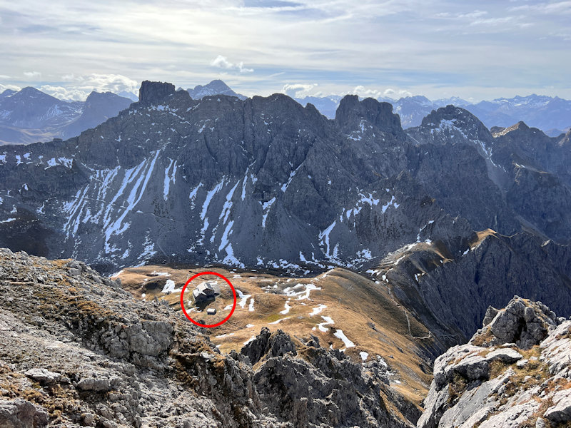 Blick zur Fiderepaßhütte