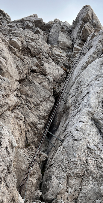 Leiter am Hindelanger Klettersteig