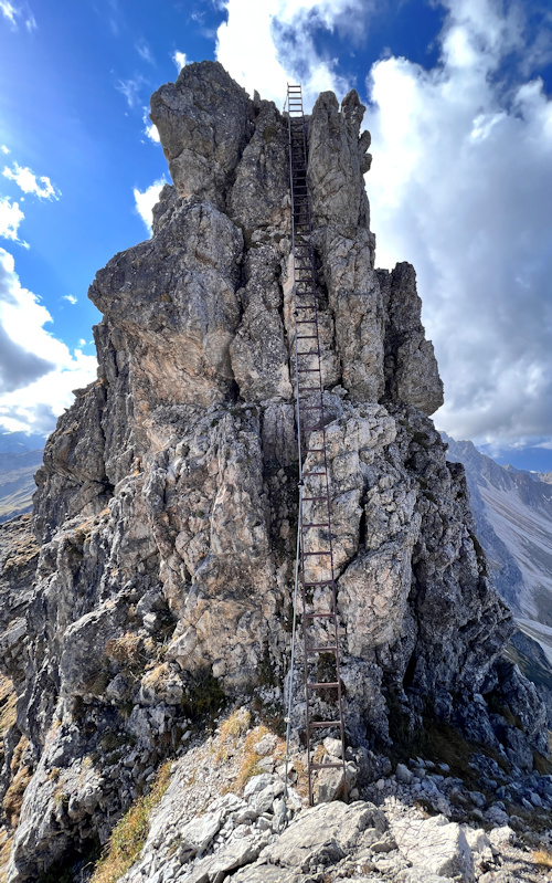 Leiter am Hindelanger Klettersteig