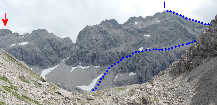 Hohes Licht, BLick zur Brücke auf dem Heilbronner Weg