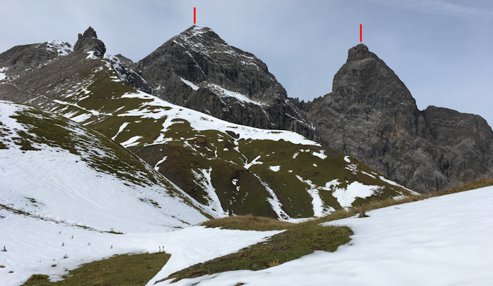 Mädelegabel und Trettachspitze