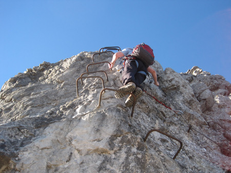 im Klettersteig