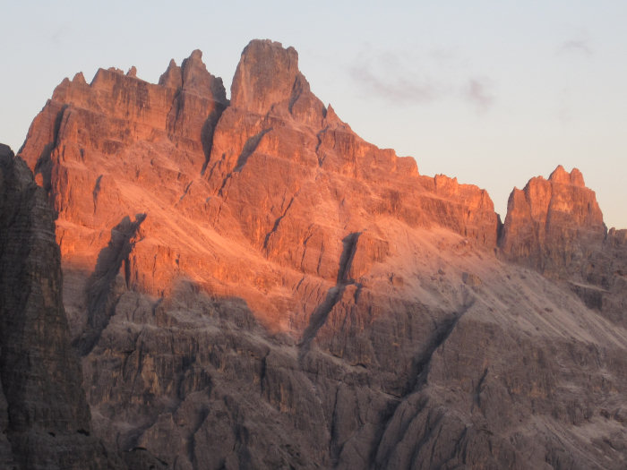 Dolomiten Glühen