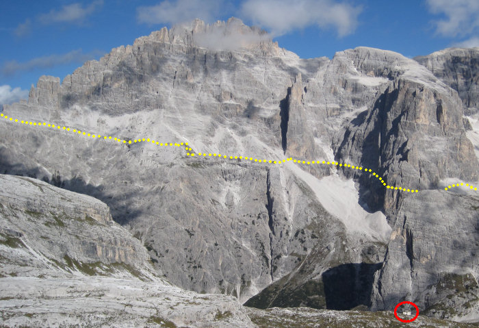 Elfer mit Alpiniweg und Zsigmondy Hütte