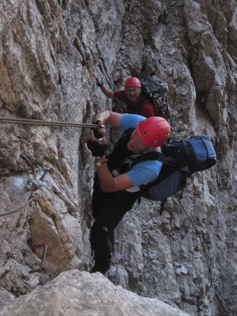 Via ferrata Roghel - Kraftakt