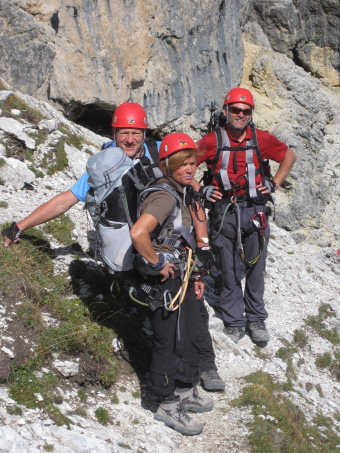 Am Via ferrata Cengia Gabriella