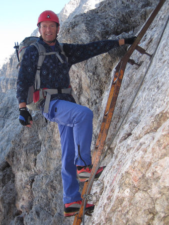 Leiter an der Nordseite des Elfers