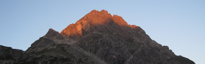 Blick nach Westen vom Mädelejoch aus gesehen