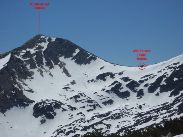 Krottenkopf und Weilheimer Hütte