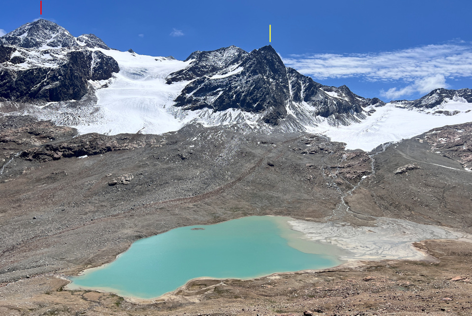 Gletschersee Fineilspitze und Schwarze Wand