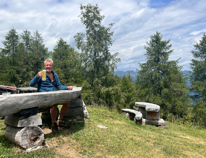 Bank am Rifugio Peller