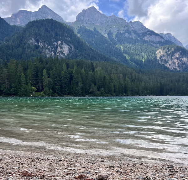 Blick vom See in die Brenta