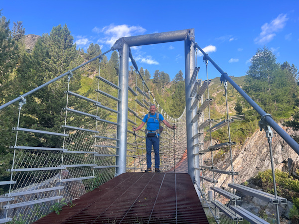 Hängebrücke unterhalb der Zufallhütte