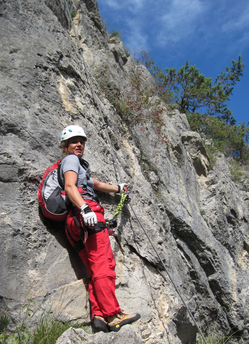 Klettersteig Crazy Eddy Einstieg