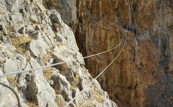 Klettersteig El Chorro Seilbahn