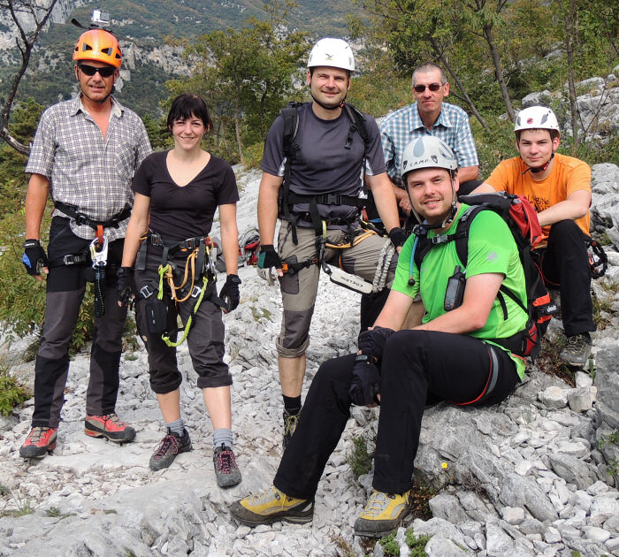 Klettersteig Sentiero attrezzato del Colodri Gruppenbild