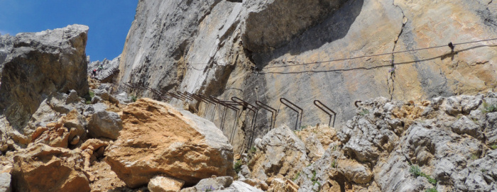 Klettersteig Ellmauer Halt Trittbügel