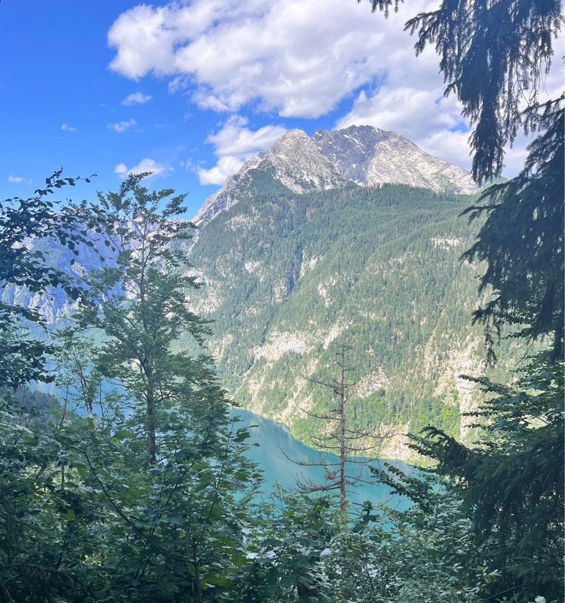 Salzburg-Triest Blick auf den Königssee und den Watzmann