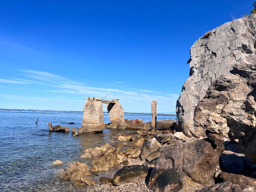 Salzburg-Triest Badestelle in der Bucht