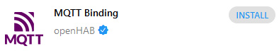 openHAB MQTT Binding installieren