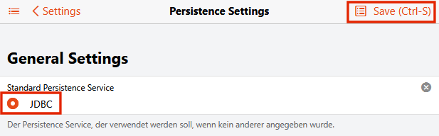 openHAB Persistence Settings