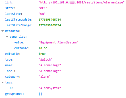 JSON Antwort http Request