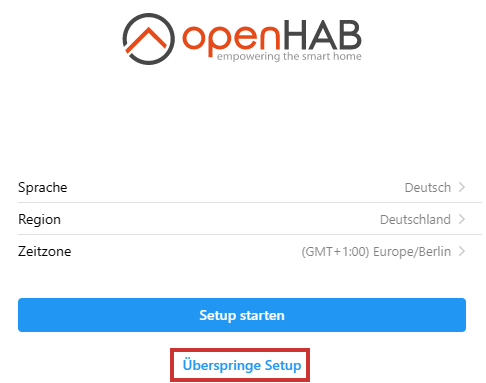 Openhabian Sprache Region Zeitzone