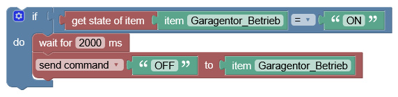 openHAB Add Trigger