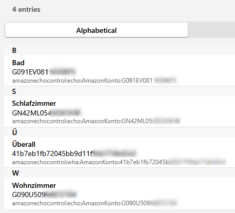 openHAB5 Things INBOX zeigt 4 Amazon Devices