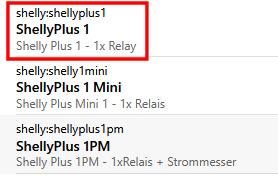 openHAB think type ShellyPlus 1