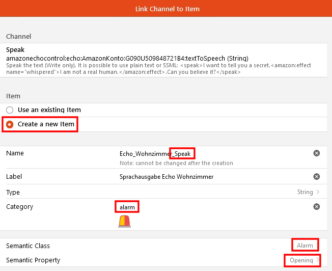 OpenHAB Alexa Echo Einbindung