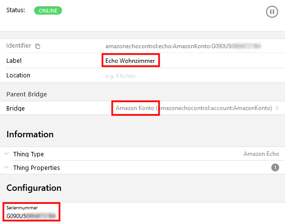 OpenHAB Alexa Echo Einbindung