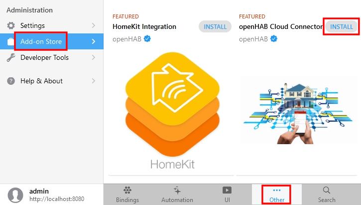 openHAB Cloud Connector installieren