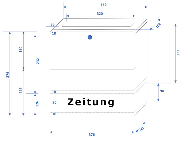 Briefkasten Abmessungen