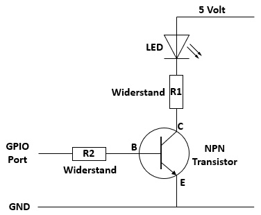 LED mit Schalttransistor
