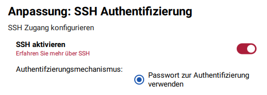 Raspberrry Pi Imager SSH aktivieren