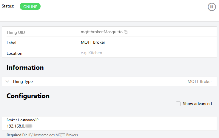 openHAB 5 MQTT Broker hinzufügen