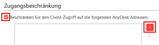 AnyDesk Startbildschirm