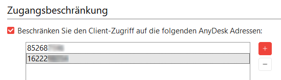 AnyDesk Startbildschirm
