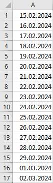 Excel aktuellen Tag hervorheben - vor der Formatierung