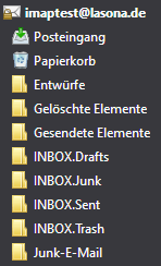 IMAP Postfach in Outlook und Thunderbird