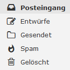 E-Mail Ordner Webmailer