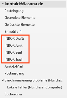 E-Mail Ordner Outlook