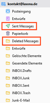 E-Mail Ordner Thunderbird